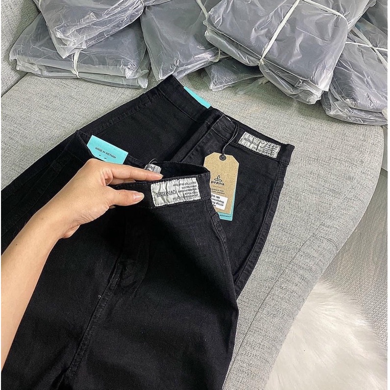 Quần Jeans Nữ Cạp Cao Rách  Rách Gối Cá Tính
