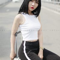 Quần Legging Đen 1 Sọc Trắng #AGE2X