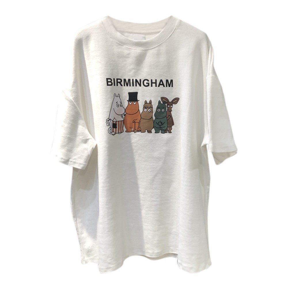 Áo Thun Nữ Ngắn Tay Dáng Dài In Họa Tiết