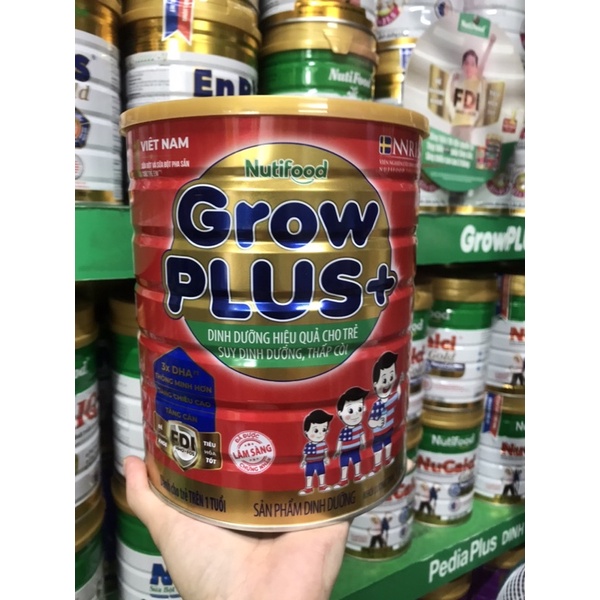 Sữa Grow Plus + đỏ 1,5 KG Nutifood date 2023