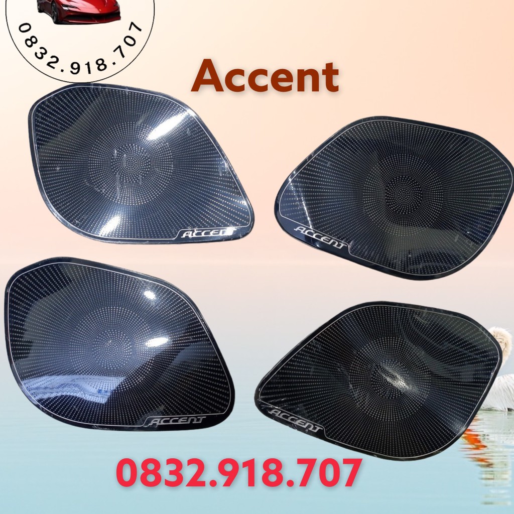 Ốp màng loa, Tapli cửa Accent 2018-2021 chất liệu TiTan Cao Cấp