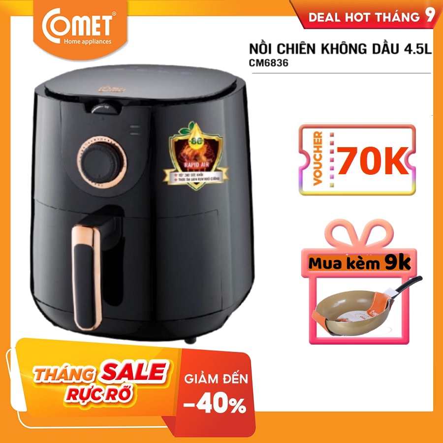 Nồi chiên không dầu COMET CM6836 - 4,5L