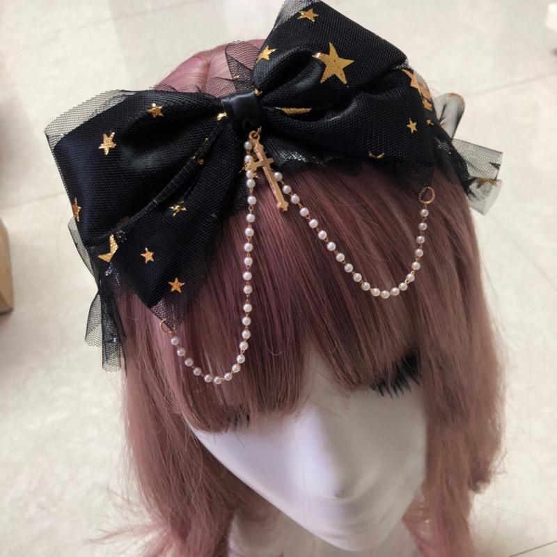 Kẹp Tóc Đính Nơ Bướm Phong Cách Lolita Dễ Thương Dùng Làm Đạo Cụ Chụp Ảnh Đám Cưới