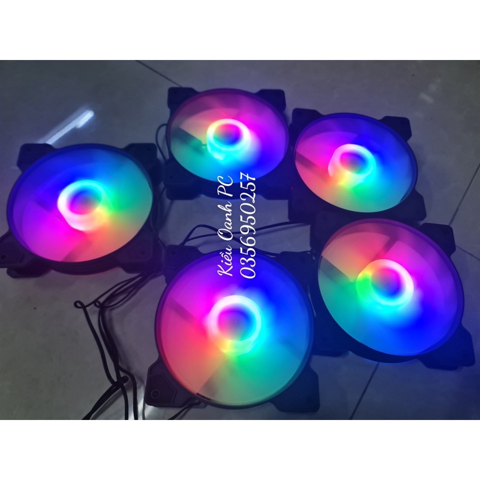 Quạt Tản Nhiệt, Fan Led, Gió Tốt, Êm Làm Mát Và Đẹp Cho Vỏ Máy Tính LED RGB, ARGB, 12Cm, Chính Hãng