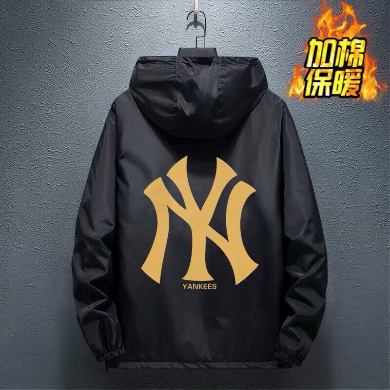 Áo khoác dù 2 lớp form rộng unisex nam nữ mặc áo đôi chữNY