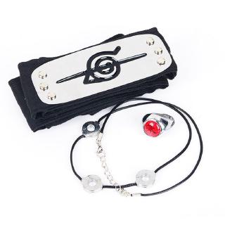 Set băng đô + nhẫn + dây chuyền dùng để hóa trang nhân vật Itachi Akatsuki Madara