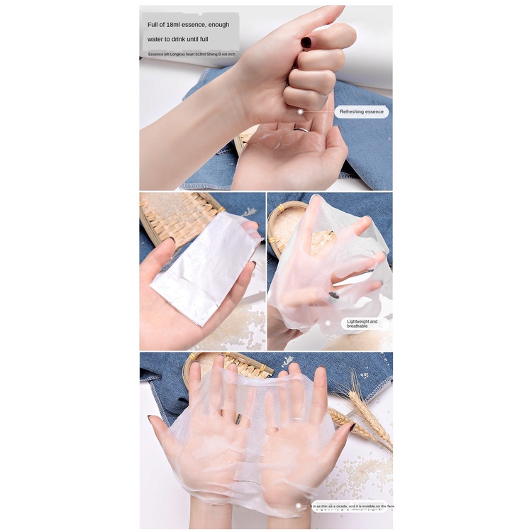 (Hàng Mới Về) Mặt Nạ Tinh Chất Gạo Tự Nhiên Dưỡng Ẩm Khóa Nước Se Khít Lỗ Chân Lông | BigBuy360 - bigbuy360.vn