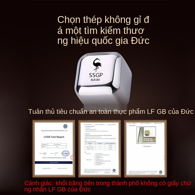 Đá viên bằng thép không gỉ Đức 304, kim loại gia dụng đông lạnh nhanh, viên, đồ uống whisky, tạo tác