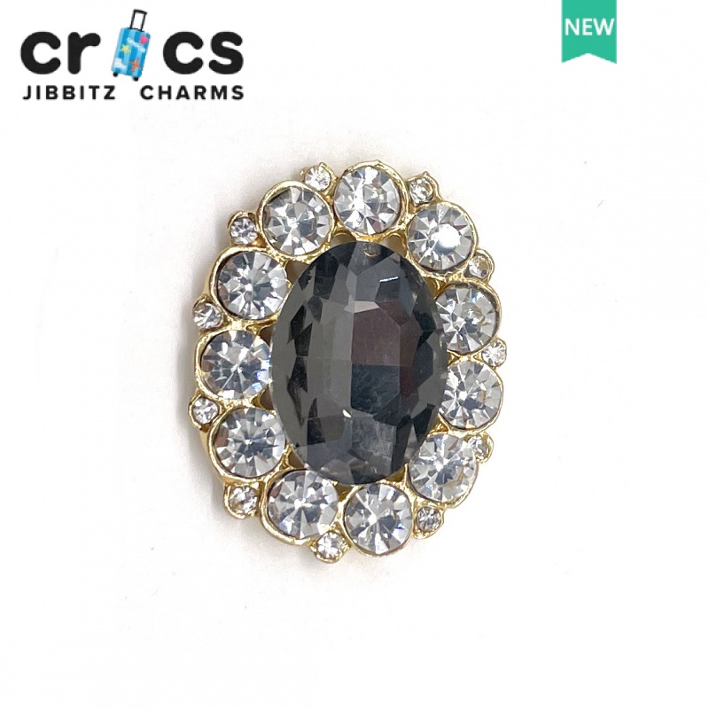 Jibbitz charms Dây Xích Kim Loại Ngọc Trai Trang Trí Giày crocs Đính Đá Thời Trang