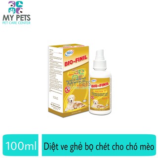 Bio Finil 100ml - Chai xịt ve ghẻ, bọ chét chó mèo