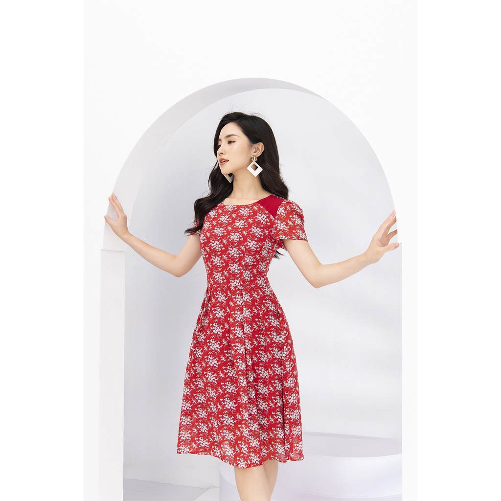 Váy Hoa Thiết Kế Nữ LUPERI LFV3173 Dáng Chữ A Xòe Nhẹ Phù Hợp Đi Làm Đi Chơi Đi Dạo Phố