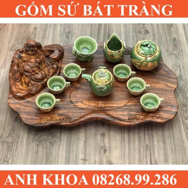 Bộ trà tứ quý - Gốm sứ Bát Tràng Anh Khoa