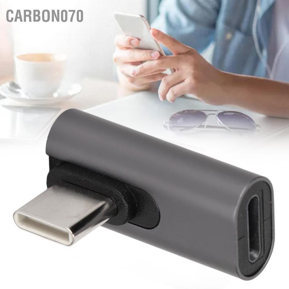 Hàng Sẵn Đầu chuyển đổi Type C Male sang IOS Ligthning Female Bộ điều hợp USB 3.1 Giao diện Tốc độ truyền 10Gbps【Carbon070】