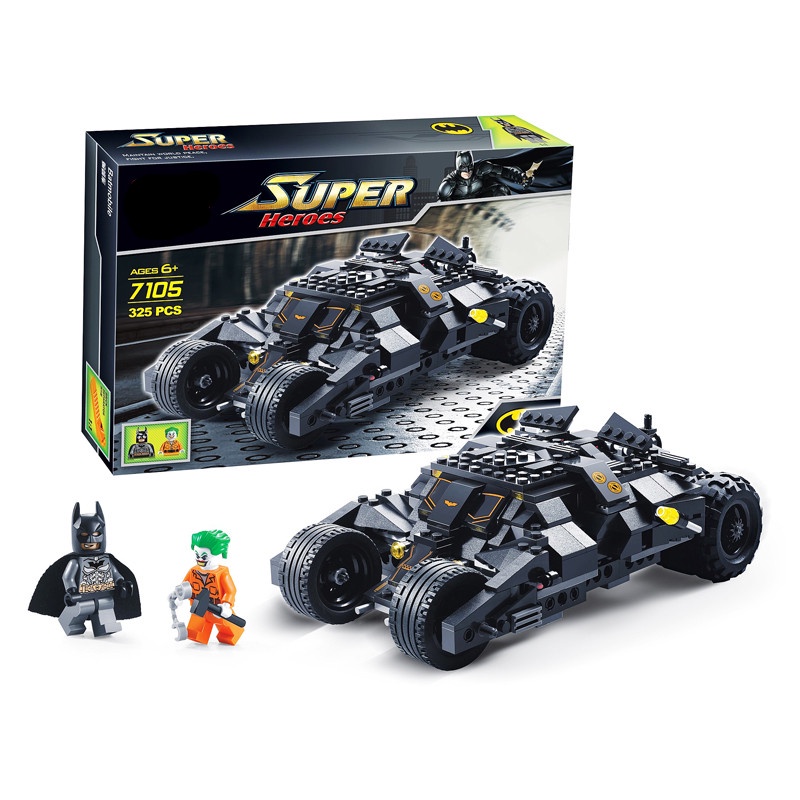 Đồ chơi Lắp ghép Mô hình 7105 Superheros Batmobile Car Batman Siêu Xe Thumber Của Người Dơi Quà cho các bé trai