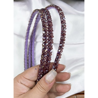 cài tóc - bờm tóc kết pha lê (cài cườm)