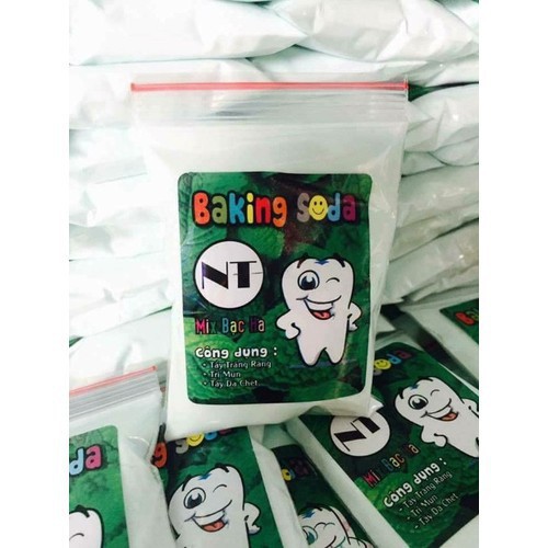 Bộ 2 bột làm trắng răng Baking Soda 50g/gói dj9Z
