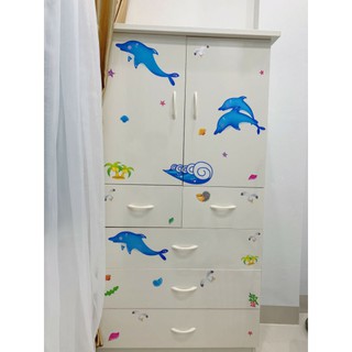 Tủ nhựa cho bé cao 160*85 cm