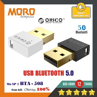USB Bluetooth 5.0 - Orico BTA-508 - Dành cho PC, Laptop - Chính hãng bảo hành 12 tháng!