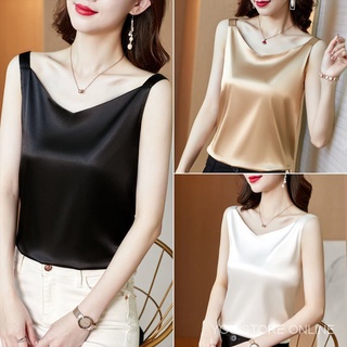 ❤★ve áo hai dây / áo hai dây vải voan satin cho nữ
