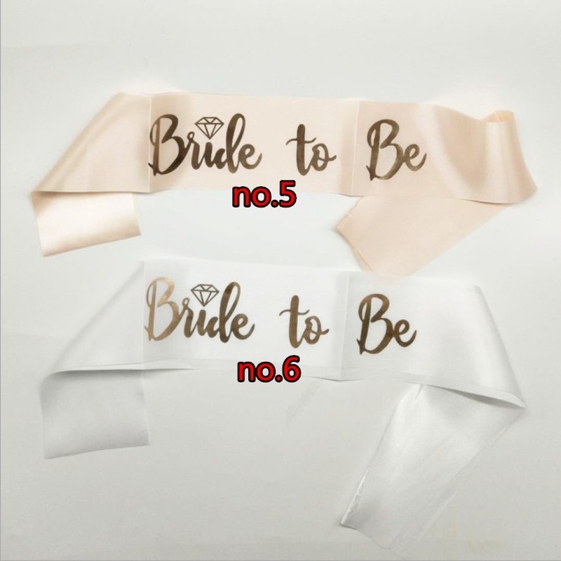 Mạng Che Mặt Bằng Vải Satin In Chữ Team Bride To Be Dùng Trang Trí Tiệc Cưới