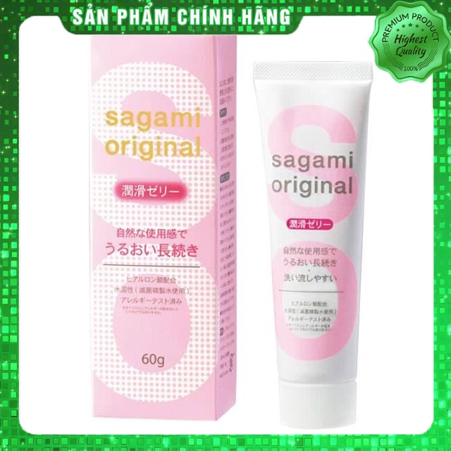 Gel bôi trơn cao cấp tạo độ ẩm tự nhiên Sagami Original - Nhật Bản - 60 gr