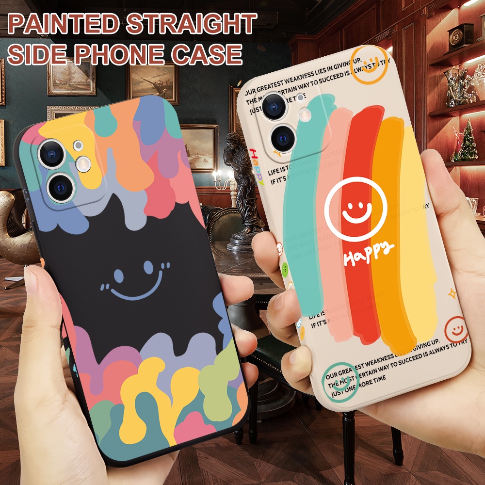 Ốp điện thoại in hình mặt cười cho OPPO F9 R9S PLUS RENO 5 2F F11 F3 F1 PLUS A9 R9 PRO RENO 4 PRO 2Z A7X
