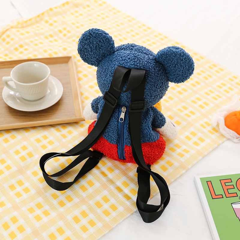 Balo Hình Chuột Mickey Nhồi Bông Siêu Mềm Mại Đáng Yêu