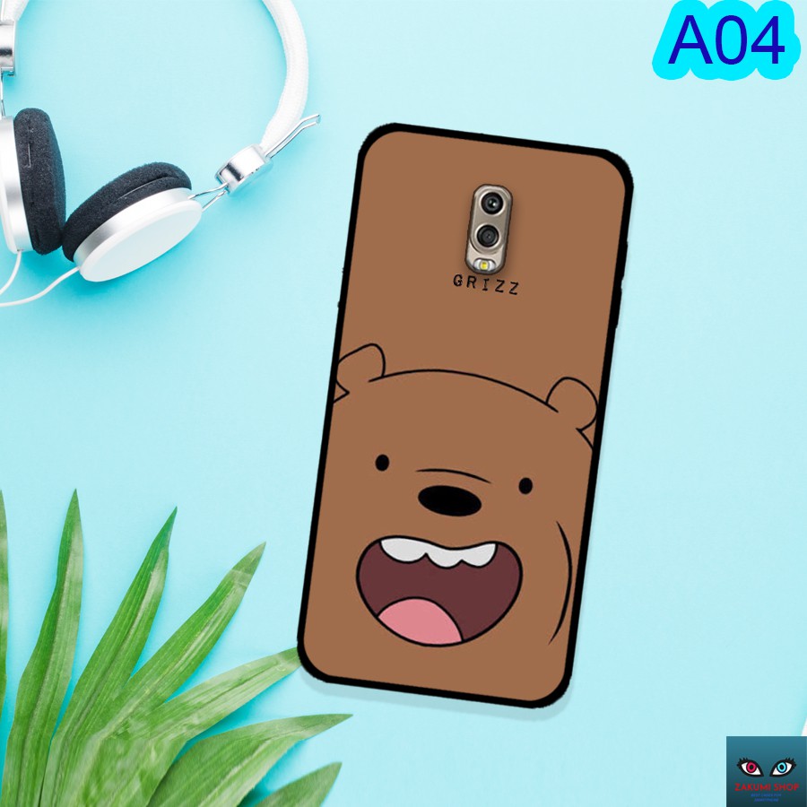 (❤️ FREESHIP ĐƠN 50 000❤️) Ốp lưng kính Samsung J7 Plus in hình gấu We bare Bears CUTE các loại