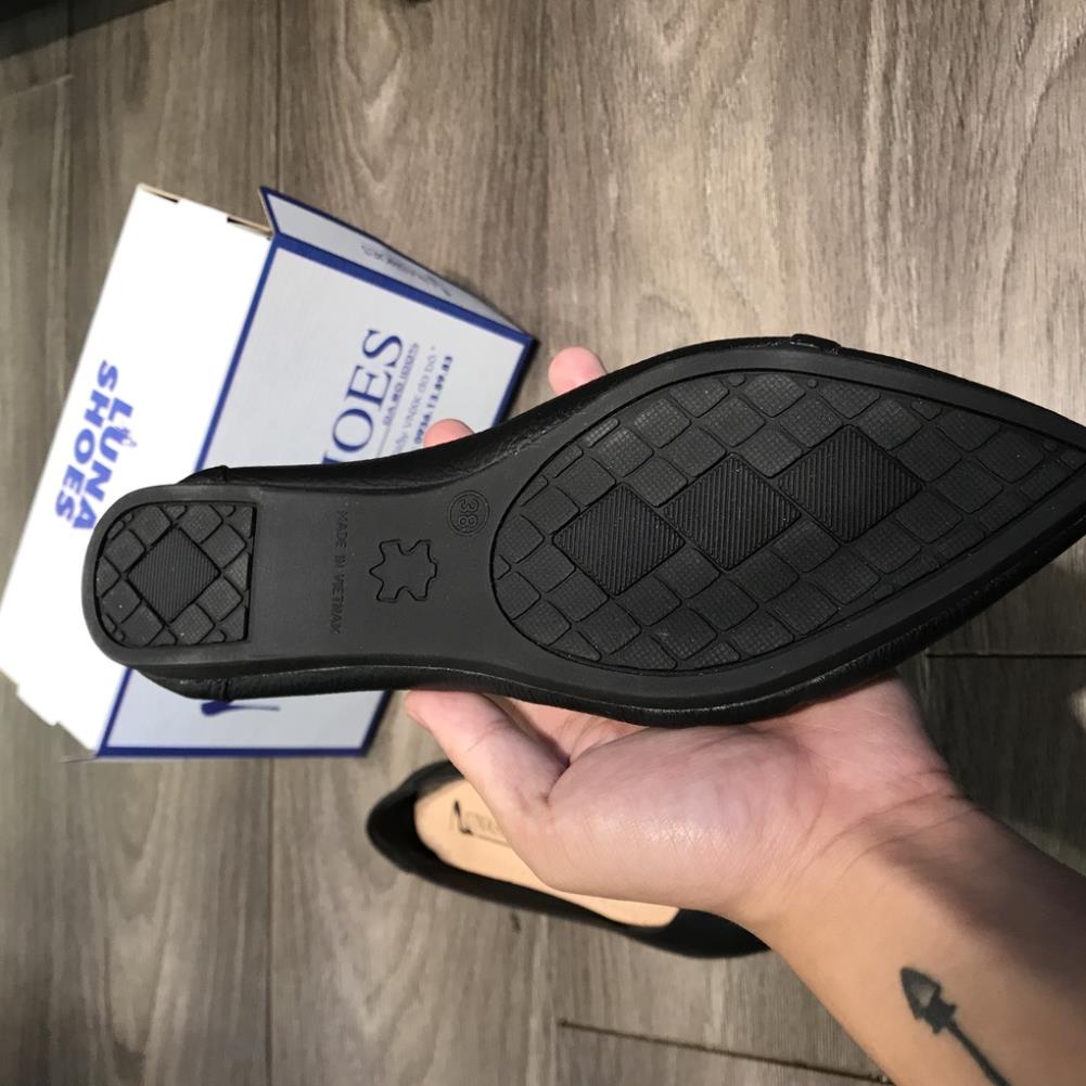 Giày bệt nữ, giày búp bê đế thấp LUNASHOES 1065 da bò thật nữ bảo hành 2 năm 1 đổi 1 giầy trung niên nữ cho mẹ $