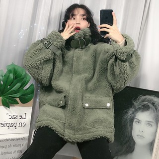 (ORDER) Áo khoác len lông cừu Hàn Quốc mới 2019