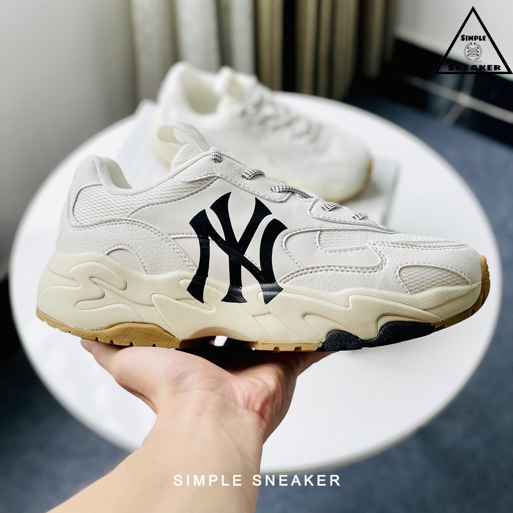 Giày MLB NY Chính Hãng FREESHIP MLB Bigball Chunky Lite New York Yankees Chuẩn Auth - Giày Sneaker Nữ - Simple Sneake