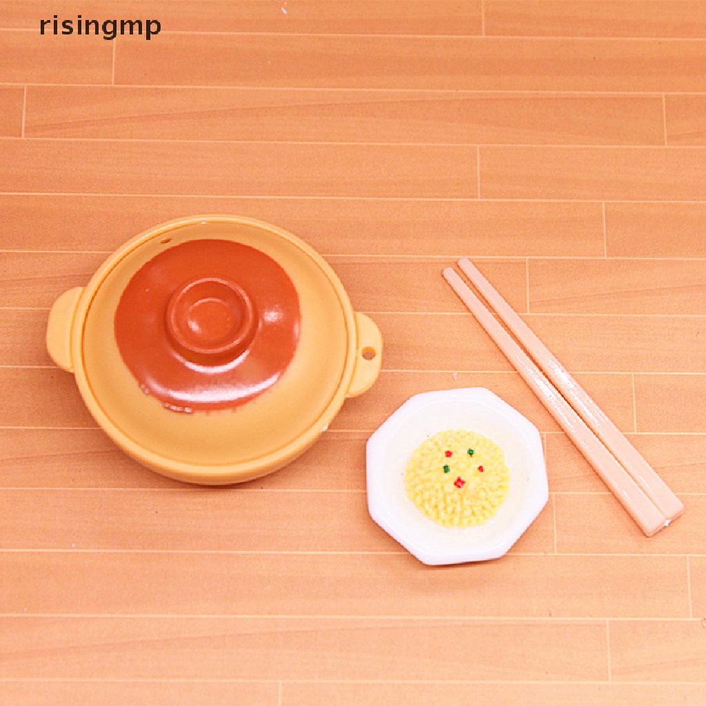 Nồi Hầm Mini Tỉ Lệ 1: 12 Kèm Vỏ Bọc Trang Trí Nhà Búp Bê ♨Trên đó