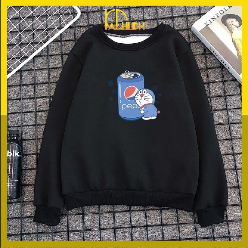 Áo sweater Doremon Pepsi nam nữ đủ màu