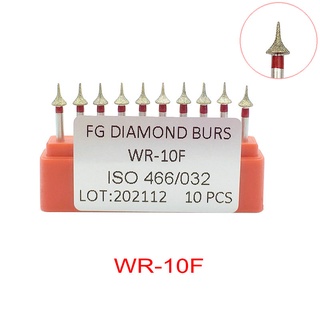 [Hàng mới về] Hộp set 10 mũi khoan nha khoa chuyên dụng WR-10F
