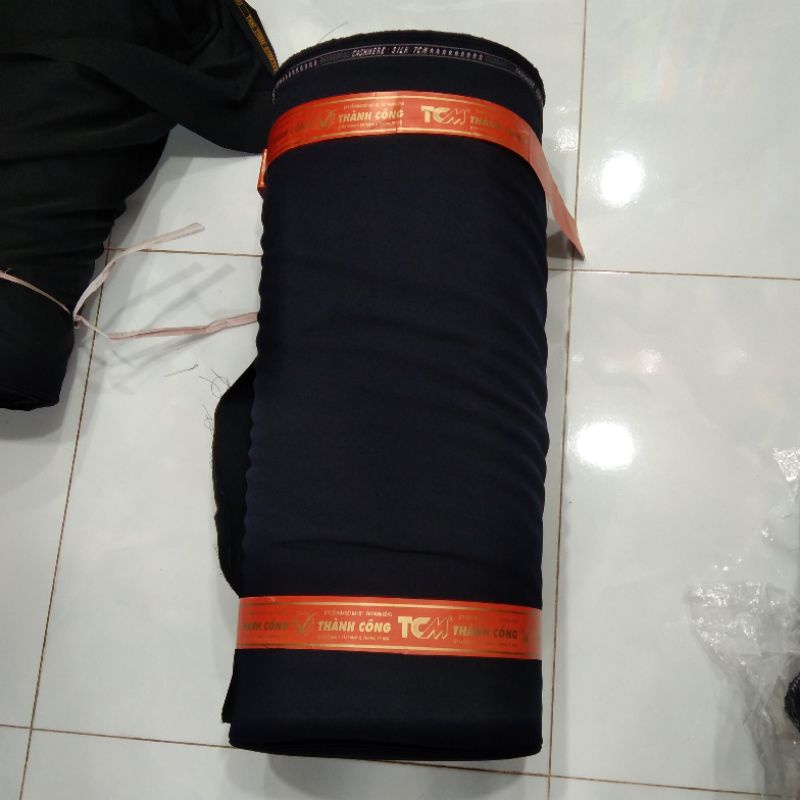 Vải may quần tây hiệu Thành Công 9 sao màu xanh đen