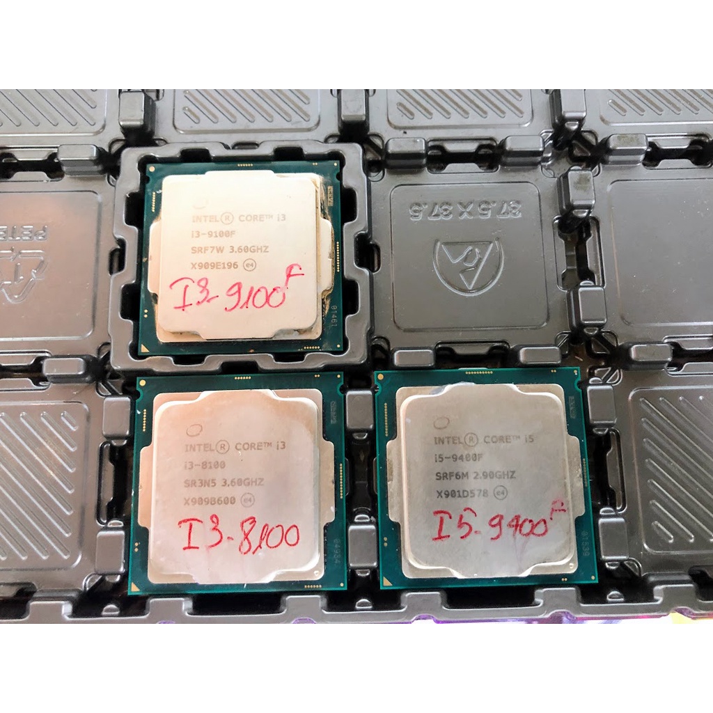CPU i5 9400f, i5 8400, i3 9100f, i3 8100 socket 1151v2 bóc máy