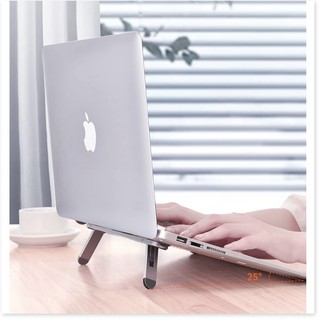 Giá đỡ laptop có thể gập gọn khung nhôm CNC, giá góc nghiêng 15 hoặc 25 độ