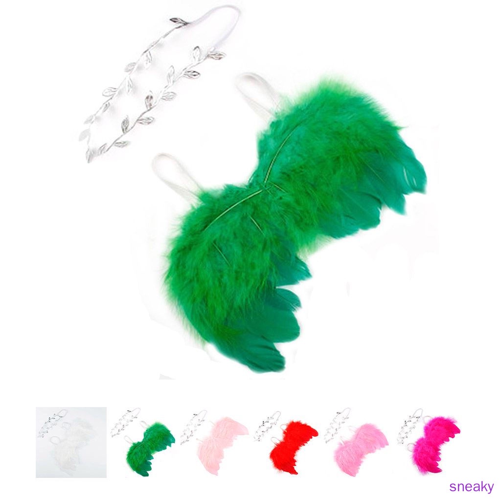 Set đồ cánh thiên thần và băng đô cho bé chụp ảnh