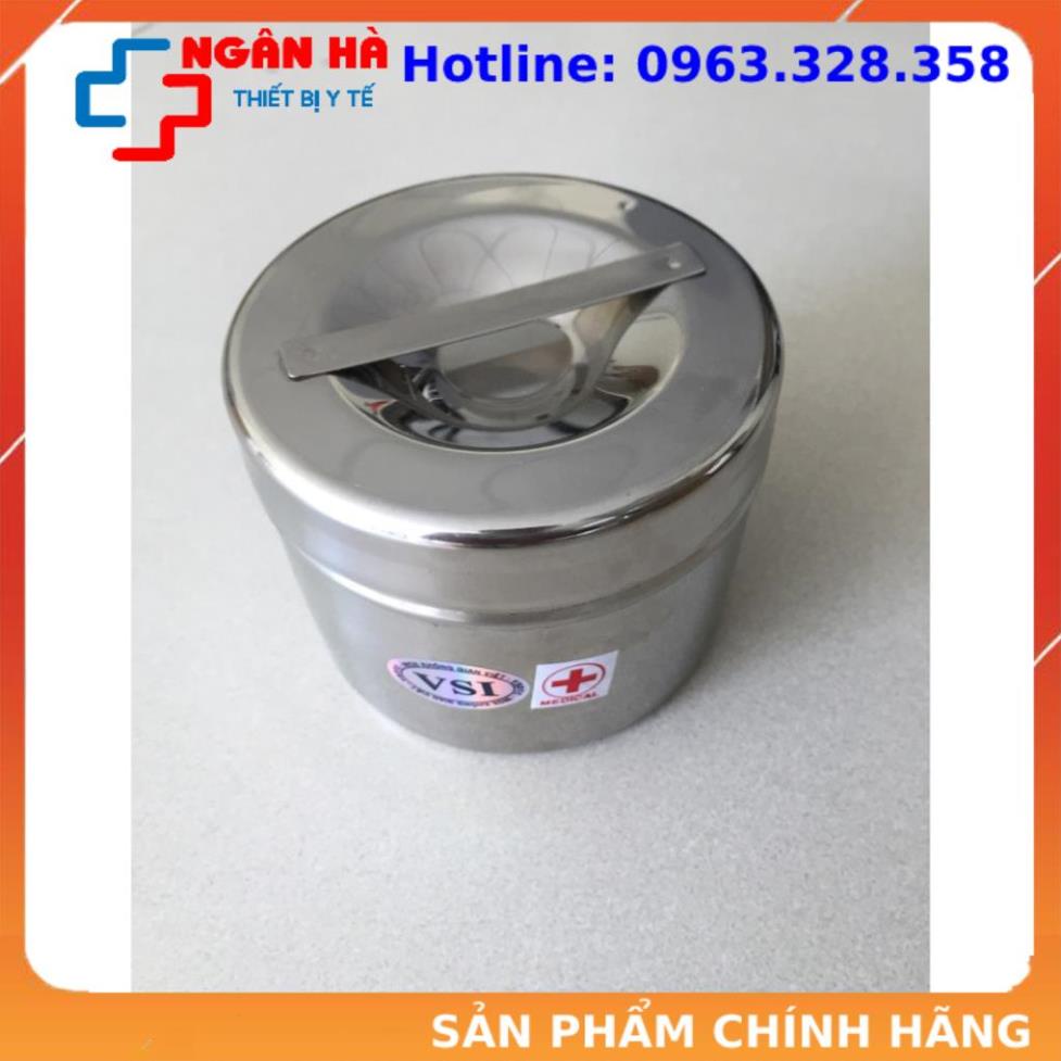 Hộp tròn inox đúc y tế các cỡ to,trung,nhỏsiêu km