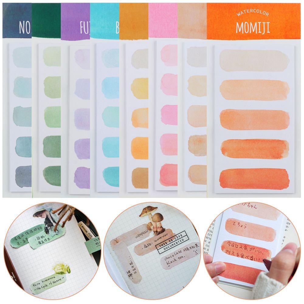 Set 60 Tờ Giấy Ghi Chú Màu Nước Chất Lượng Cao