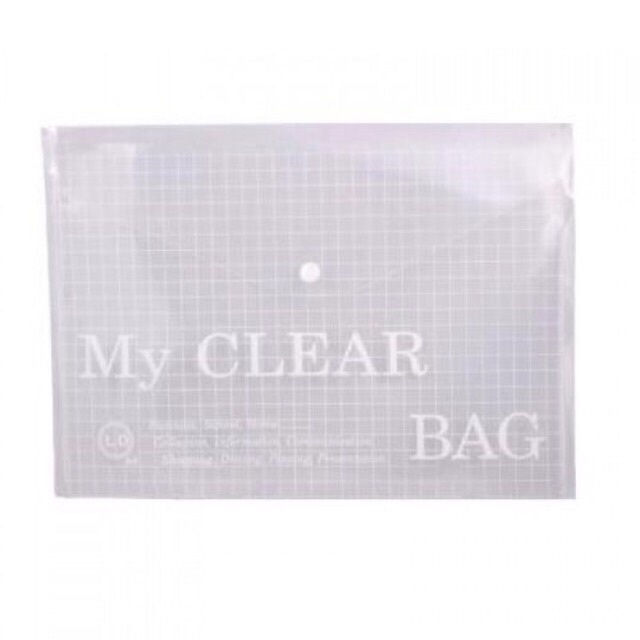 Bìa nút My Clear A4 - F4 file nút đựng hồ sơ giấy tờ a4