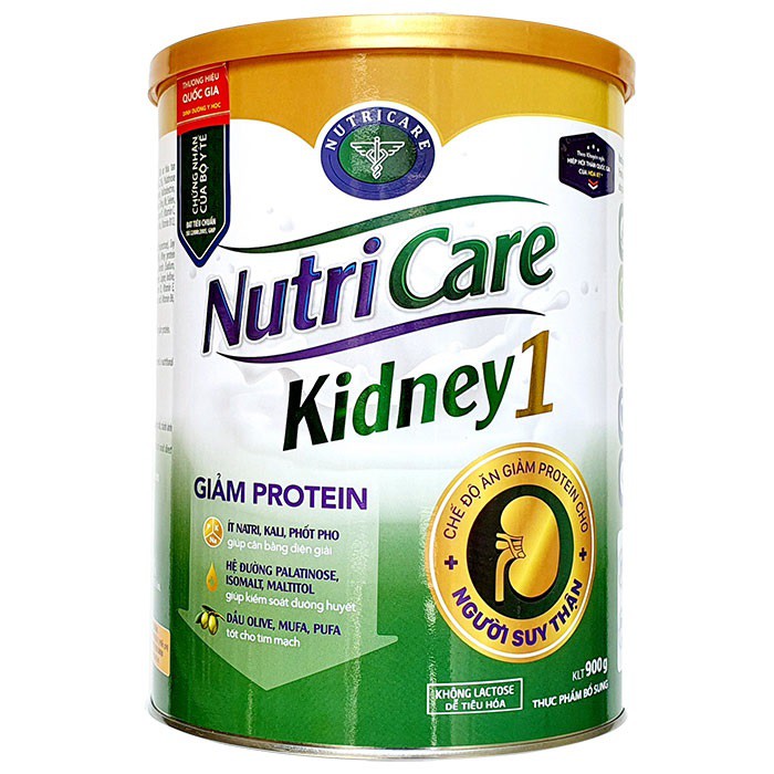 Sữa Nutricare Kidney 1 - Chế độ dinh dưỡng giảm protein cho bệnh nhân suy thận 900g
