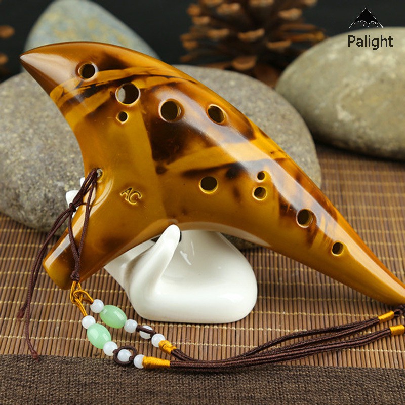 Nhạc cụ sáo Ocarina 12 lỗ màu khói phong cách dưới biển dành cho người yêu âm nhạc/người mới tập
