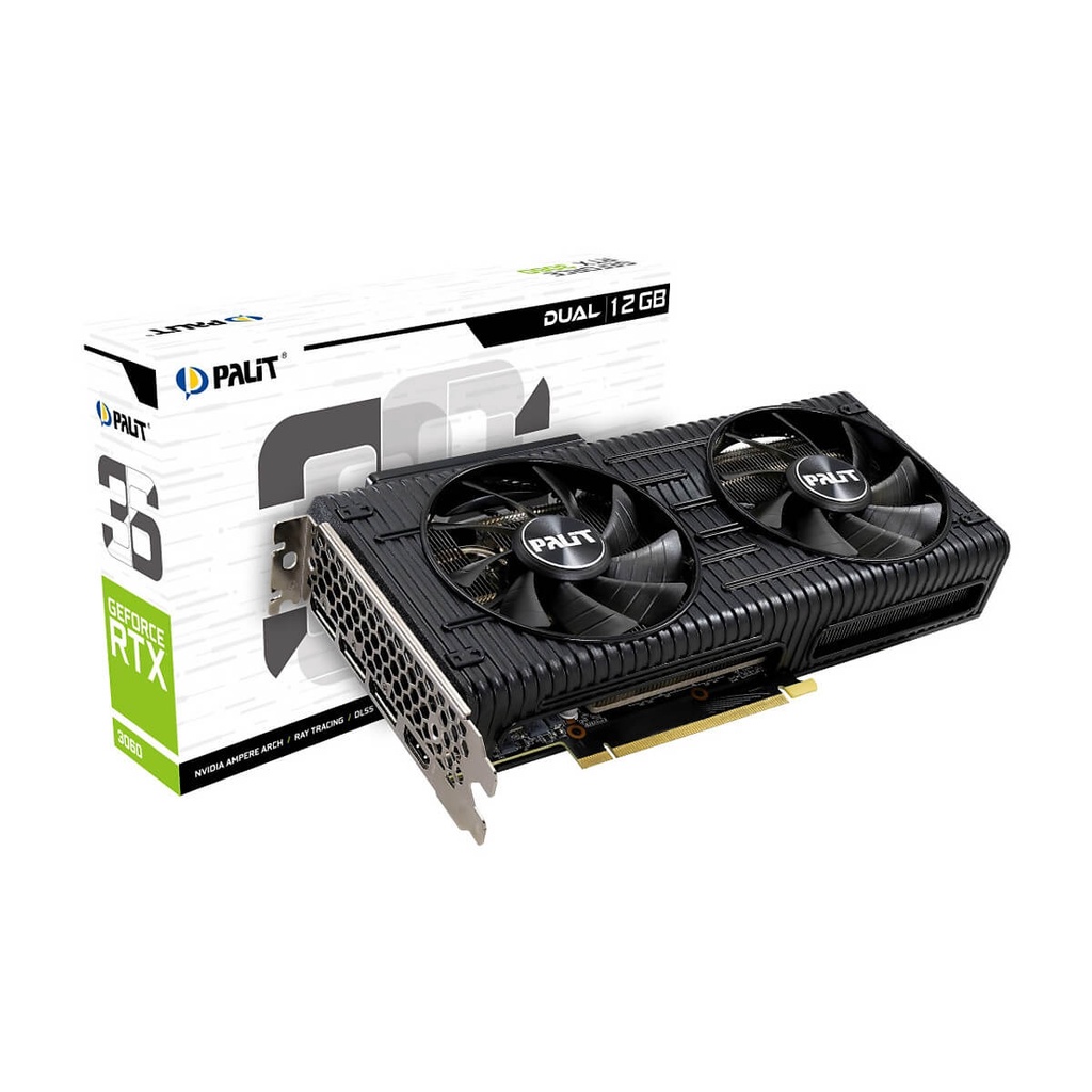 Card Đồ Họa VGA Palit GeForce RTX 3060 Dual NE63060019K9-190AD