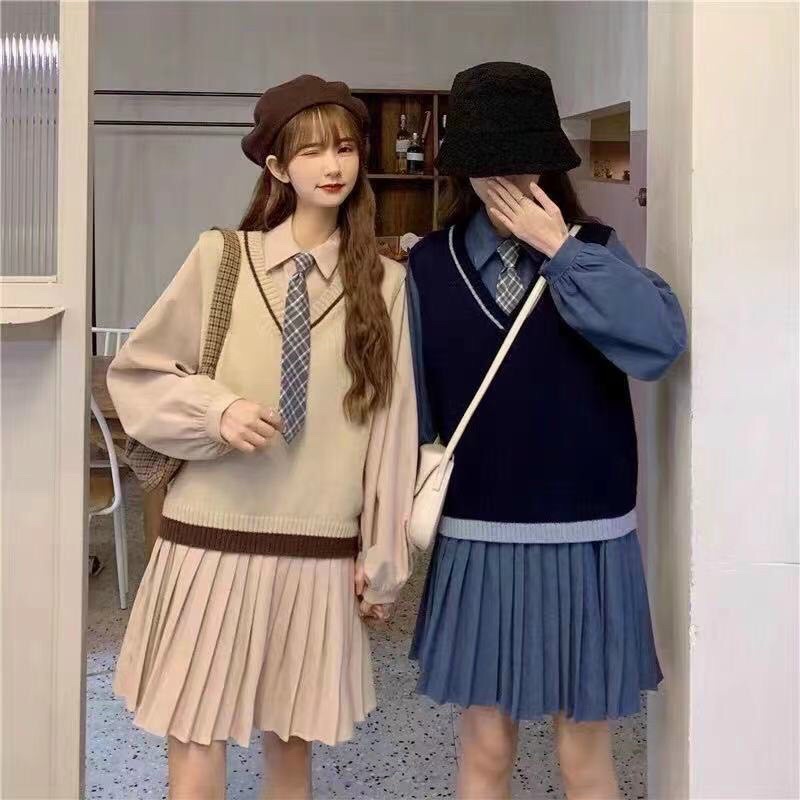 Sét Gile + váy + cavat