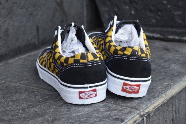 Giày Bata Vans Old Skool Màu Vàng 100% Cao Cấp