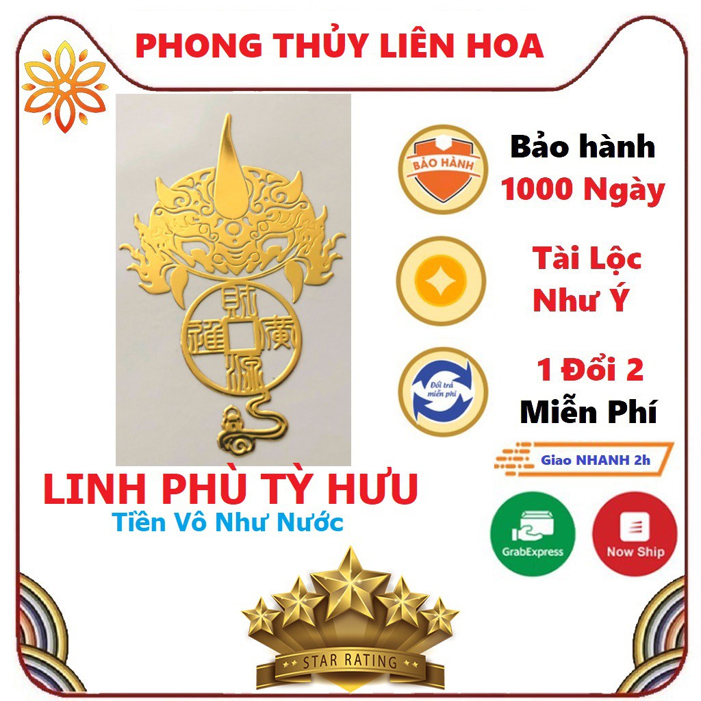 Miếng dán điện thoại Tỳ Hưu tài lộc - PHONG THỦY LIÊN HOA | BigBuy360 - bigbuy360.vn