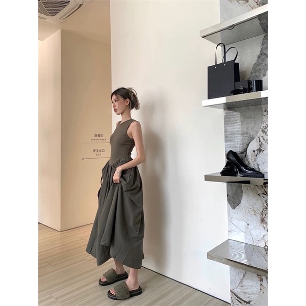 Đầm dái dáng ôm chiết eo phong cách hàn quốc cho nữ