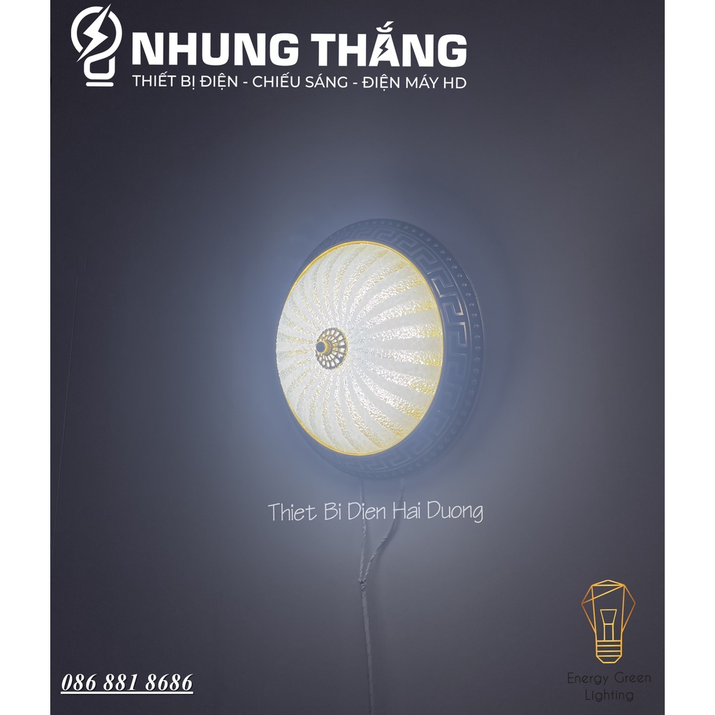 Đèn Ốp Trần Đa Giác OT-022DA Decor Phong Cách Vintage - Đường Kính 30cm - 3 Chế Độ Ánh Sáng - Bảo Hành 1 Năm