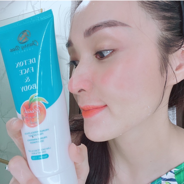 Tẩy tế bào chết body và da mặt yến mạch - Oatmeal Face &amp; Body Scrub CRD Cherry Đào